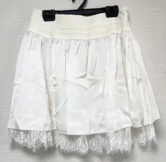 ミッシュマッシュ　ミニスカート　ホワイト