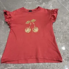 petit main チェリー柄 Tシャツ 120cm