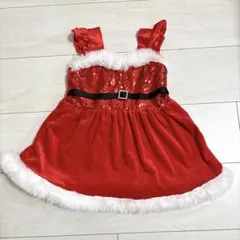 サンタコスプレワンピース80cm