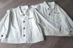 LittleWEEKEND　 ホワイトデニムジャケット セット