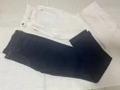 ユニクロのスキニー、GUのストレートデニム２枚セット　Sサイズ　160サイズ