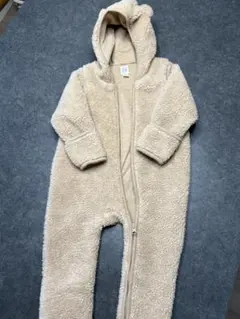 【美品】babyGap くま耳ロンパース カバーオール 80cm 洗濯・除菌済み