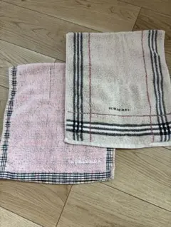 BURBERRY チェック柄 フェイスタオル 2枚セット