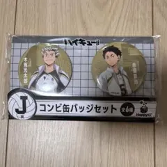 happyくじ　ハイキュー‼︎ J賞 コンビ缶バッジセット
