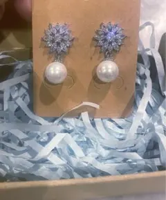 新品⭐︎ ピアス　パールキュービックジルコニア♡