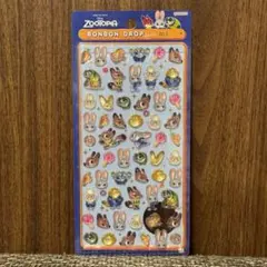 正規品　ズートピア　ボンボンドロップシールミニディズニー