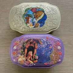 ディズニー　ラプンツェル　美女と野獣　お菓子　空き缶