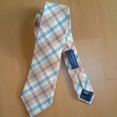 スーツセレクト　ネクタイ　オレンジ　チェック