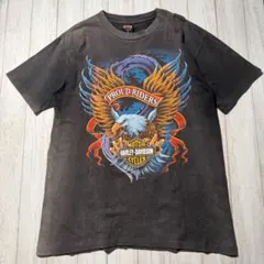 【1995年製】ハーレーダビッドソン USA製 90sイーグル フェードTシャツ