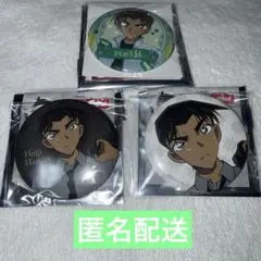 名探偵コナン　缶バッジ　服部平次　モノクローム　クラックス　3点