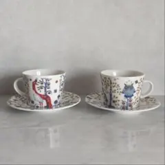 イッタラ・タイカ・カップ&ソーサー・2客セット