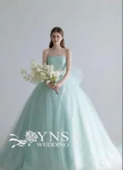 カラードレス　yns wedding パニエ・リボンバレッタ付 yns wedding プリンセスライン（ピンク） パニエ・リボンバレッタ付き