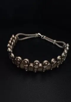 【ヴィンテージ/アンティーク】シルバー調 エスニック/トライバル 粒状ネックレス