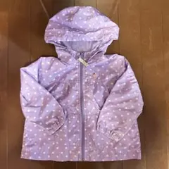 MIKI HOUSE 薄紫色 水玉 アウター 90