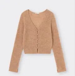 【GU】オレンジショートカーディガン