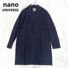 nano UNIVERSE❤️薄手コート Sサイズ グレーチェック ライトアウター