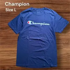 【Champion チャンピオン 】Tシャツ ネイビー Lのサムネイル