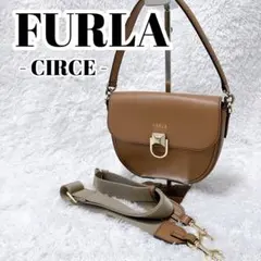 【美品】FURLA CIRCE ハンド ショルダー 金 2way キルケ ワン