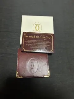 「Cartier カルティエ マストライン コインケース 小銭入れ ボルドー 」