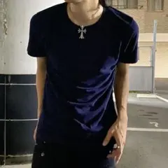 00s three dots Tシャツ ネイビー ミニマル Y2K アーカイブのサムネイル