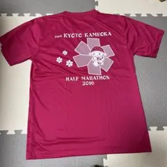 京都亀岡ハーフマラソン 2016 Tシャツ ピンク L