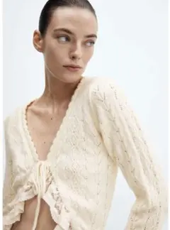 y2k y3k 　アイボリー　レースカーディガン　ZARA　mango