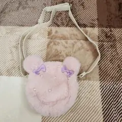 クマポシェット ピンク