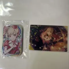 プロセカ　天馬咲希　スクエア缶バッジ ウエハースカード