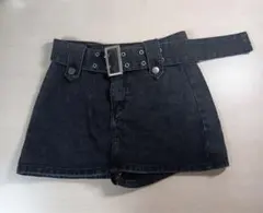 デニムスカート　ベルト付き　新品未使用‼️ まとめて購入の方お値引いたします！