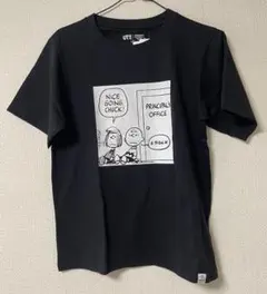 ★新品★UNIQLO WOMEN ピーナッツ UT(半袖) Mサイズ　黒色