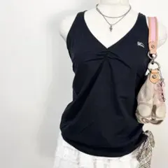y2k❤️ BURBERRY BLUE LABEL チェックリボンカットソー