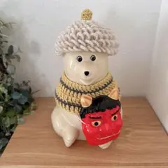 粘土　作家　一点もの　節分　鬼　置物　かざり　ギャラリー　展示会　陶器　古道具 粘土 作家 一点もの 節分 鬼 置物 かざり ギャラリー 展示会