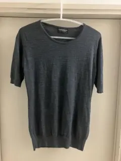 冬期お安く JOHN SMEDLEY ニット M チャコールグレー メリノウール
