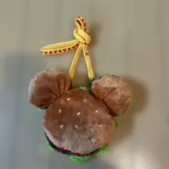 ミッキー　ハンバーガー型ぬいぐるみカードホルダー