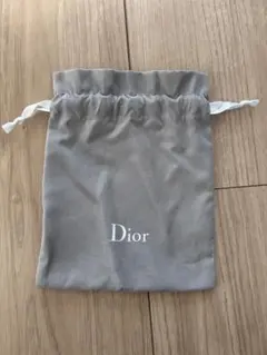 Dior グレー 巾着　ミニサイズ