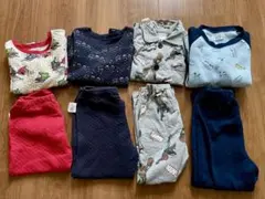 こども用パジャマ4枚組　トーマス　マーベル　電車　車100〜110㎝