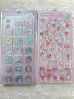 ボンボンドロップシール ももいろボンボン ユニコーン おはじきシール