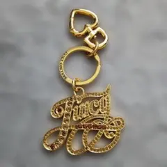 Juicy Couture ゴールドロゴ ラインストーン キーホルダーのサムネイル