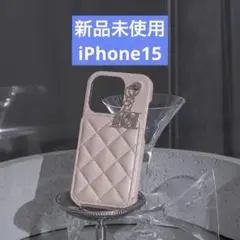 キルティングミラーDDチャームiPhoneケース 15 SAX - メルカリ