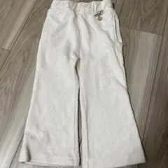 ホワイトコーデュロイフレアパンツ