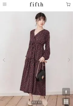 fifth 小花柄ワンピース