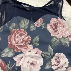 美品】stina 花柄ノースリーブレオタード Pサイズ - メルカリ