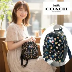 COACH フラワープリント リュック　美品 2026年最新】COACH花柄リュックの人気アイテム - メルカリ