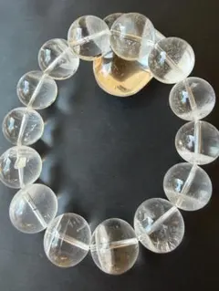 大玉16ミリ レムリアンクオーツ ブレスレット - メルカリ