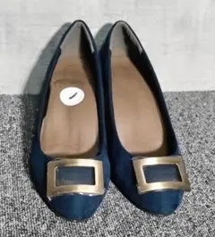 RANDA ネイビー スエード ハイヒールパンプス 25.5センチ新品未使用