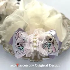 紅茶 様お取引中⭐3917⭐❣️大人可愛いヘアアクセ❣️インド刺繍