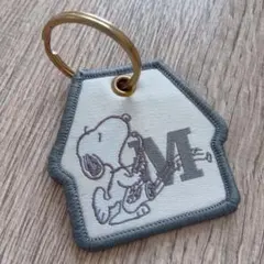 SNOOPY スヌーピー ワッペンキーリング М キーホルダー PEANUTS