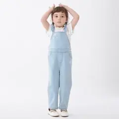 petit main お花刺しゅうサロペット S