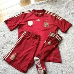 adidas スペイン代表 2010 ワールドカップ 長袖ユニフォーム　サイズM adidas - 2010 スペイン代表 #6 イニエスタ Sサイズ ワールド