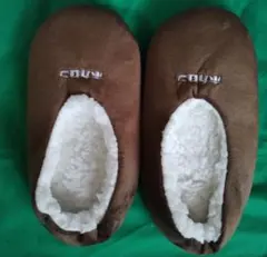 ★新品★ホカロン　内ボアフリース　ルームカバー★茶系★